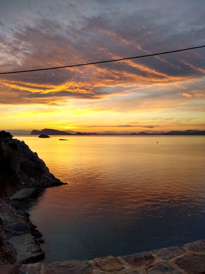 Hydra — Hydra island , Greece , Sunset