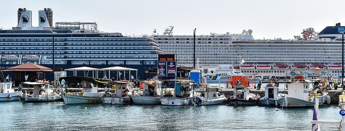 Rhodes — Overtourism in the Port of Rhodes, Greece, 2024